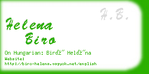 helena biro business card