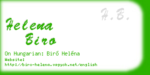 helena biro business card